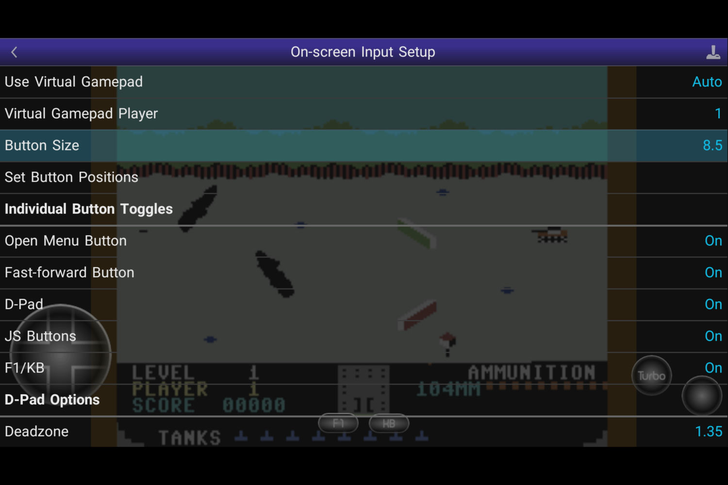Beach Head running in C64.emu